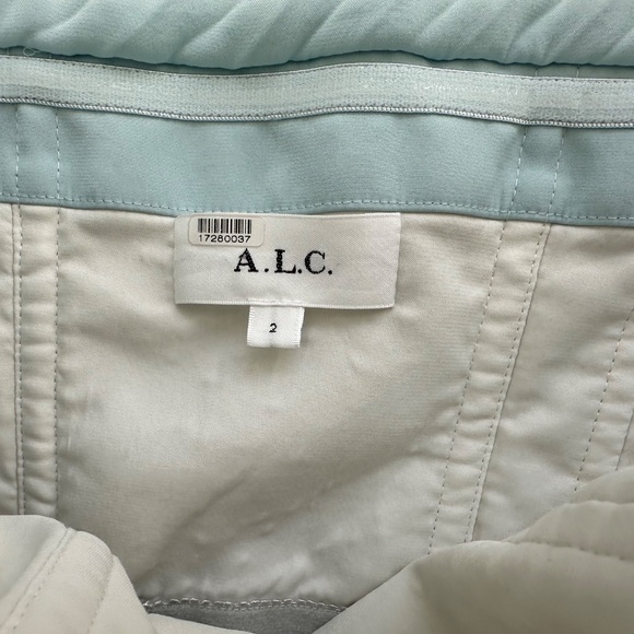 ALC A.L.C. Layla Light Baby Blue Strapless Pleated Gown Maxi Dress - Size 2 - Picture 4 of 11